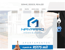 Tablet Screenshot of navarroimoveis.com